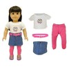 Pink Butterfly Closet Doll Clothes 4 Piece Outfits Set Fits American Girl & Other 18' Inch Dolls - 2 of 4