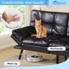 Dyonery 71" Memory Foam Futon Sofa Bed| Convertible Sleeper Sofa with 3-Position Adjustable Backrest and 4-Position Armrest - 4 of 4