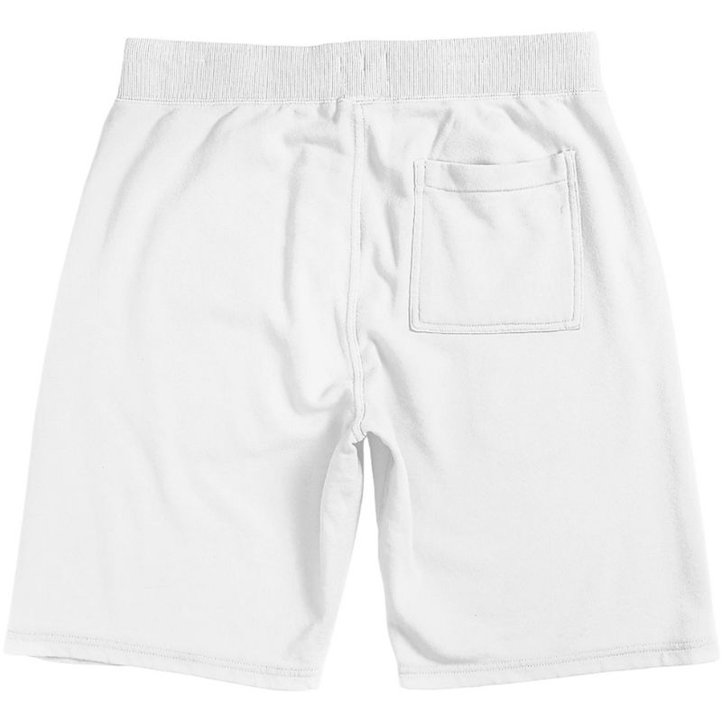"Lucky" Clover Men's White Lounge Shorts, 3 of 4