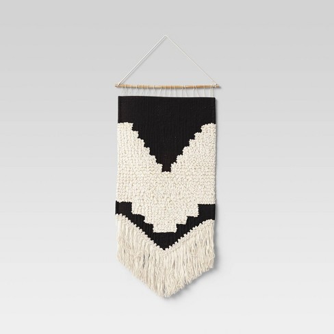 macrame woven wall hanging wall decor The Oval Line Thulani Off white