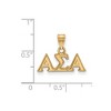 Black Bow Jewelry 14k Yellow Gold Plated Sterling Silver Alpha Sigma Alpha Greek Life Small Pendant - 2 of 3