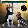 Dog Winter Coat, Reversible Waterproof Dog Jacket with Reflective Strip, Warm Dogs Fleece Vest Adjustable Plaid Christmas Doggy Cold Weather Clothes - 3 of 4