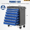 7-Drawer Rolling Tool Chest with Wheels, Tool Cabinet on Wheels, Tool Cart with Key Lock, Tool Storage Organizer for Garage & Repair Shop - 2 of 4