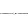 Black Bow Jewelry 1.3mm, 14k White Gold, Diamond Cut Rope Chain Necklace - 4 of 4