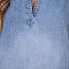 Women's Denim V-Neck Mini Dress - Cupshe - 2 of 4