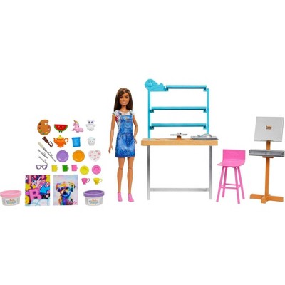 Barbie Art Set, Arts and Crafts for Kids, Colouring Sets for Children,  Gifts for