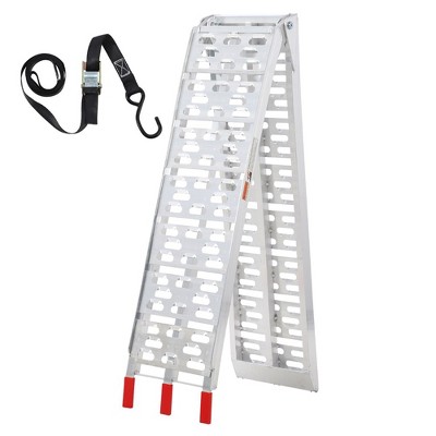 Aluminum Motorcycle Ramp with 750 lbs Capacity, 7.5FT Foldable ATV Ramp, 89" L x 11" W
