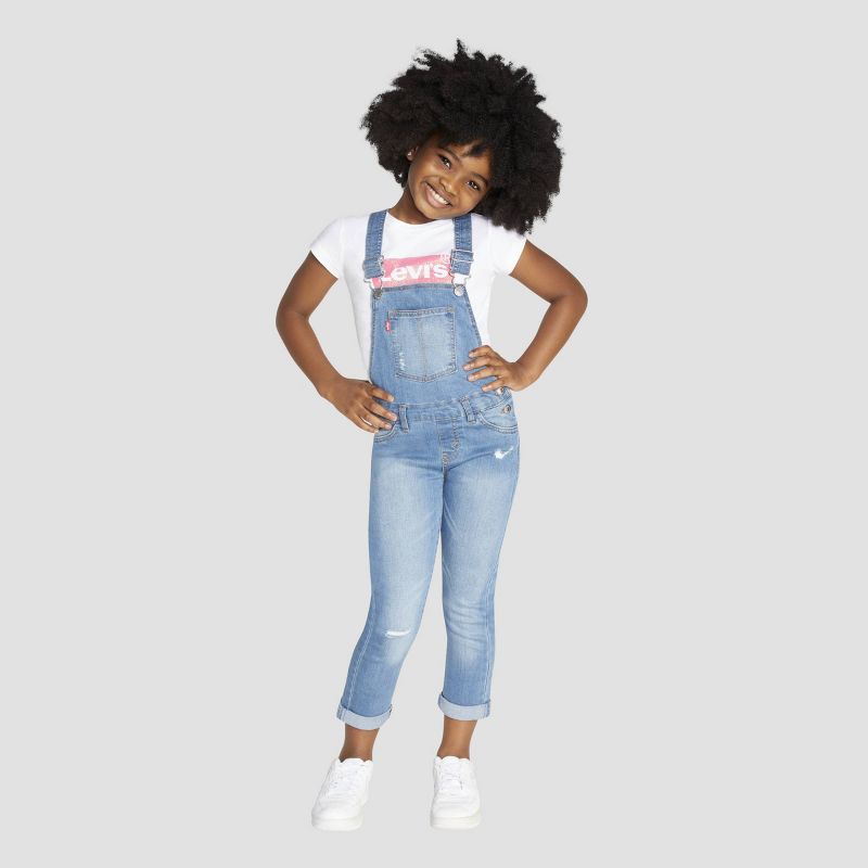 Levi's® Girls' Overalls - Blue, 3 of 15