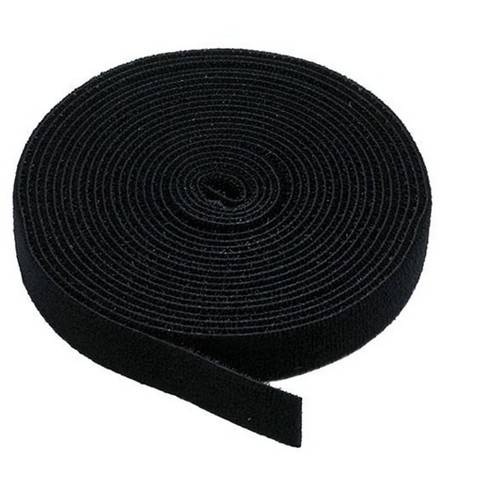 Monoprice Hook & Loop Fastening Tape, 3/4-inch Wide, 5 yards/Roll - Black