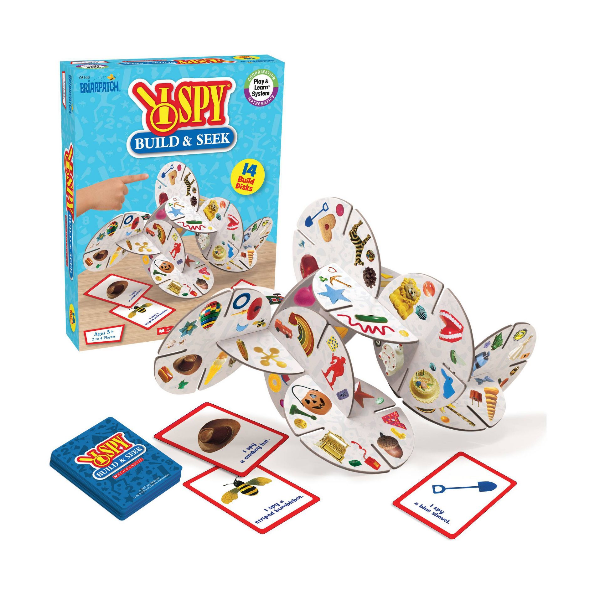 Briarpatch I SPY Build & Seek Board Game: Educational Patterns, For 2-4 Players, Includes Cards & Instructions