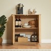 Lycvki 31.5'' Buffet Cabinet Sideboard with Storage Curved Wave Design - 3 of 4