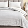 Ribbed Texture Reversible Bed Blanket - Great Bay Home - 2 of 4