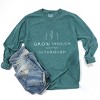 Simply Sage Market Grow Through What You Go Through Garment Dyed Long Sleeve - 3 of 4