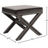 Meridian Furniture,Nixon Velvet Ottoman/Bench - 4 of 4