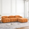 NicBex Upholstered Modular Sectional Sofa L-Shaped Modern Comfy Sofa Couch with Button Tufted Designed and Reversible Ottoman for Living Room - 2 of 4