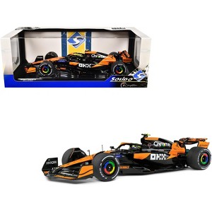 McLaren MCL38 #4 Lando Norris "OKX" Winner Formula One F1 Miami GP (2024) "Competition" Series 1/18 Diecast Model Car by Solido - 1 of 4