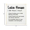 Slickblue Lake House Wood Wall Sign – Rustic 7x7 Décor – Family, Friends & Relaxation Quote, Color Options - 3 of 3