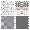 Bacati - Woodlands Forest Animals Beige/Grey 10 pc Boy or Girl Gender Neutral Unisex Baby Crib Bedding Set with Long Rail Guard Cover - 4 of 4
