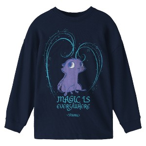 Spellbound Flink Magic Is Everywhere Youth Navy Crew Neck Long Sleeve Tee - 1 of 2