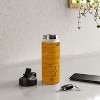 Becky Bailey Cactus Silk In Gold Water Bottle - Society6 - 4 of 4