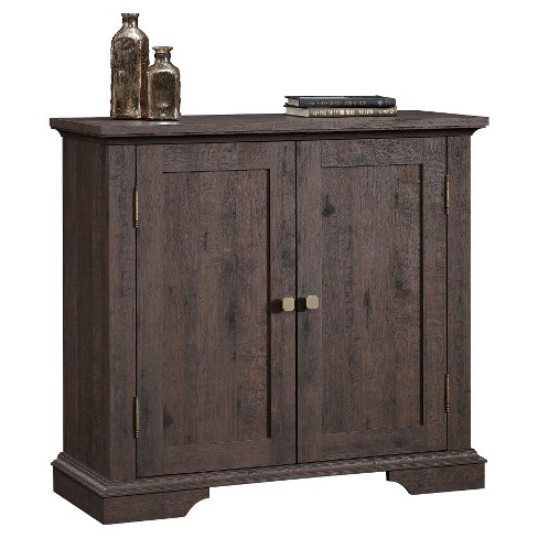 New Grange 2 Door Accent Storage Cabinet Coffee Oak Sauder Target