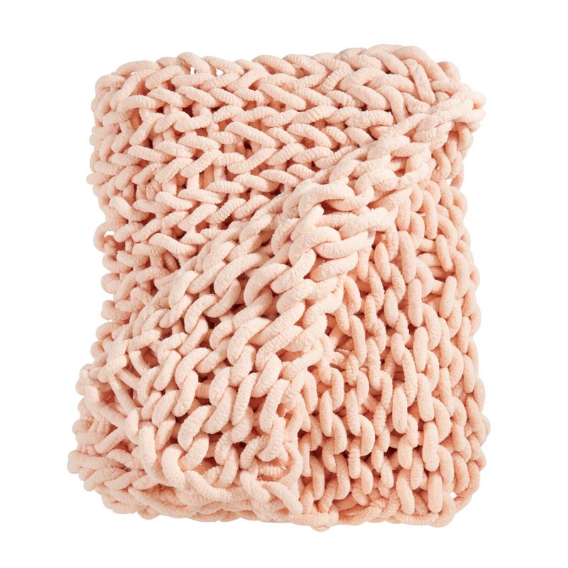 Saro Lifestyle Textured Chunky Knit Cozy Throw, 2 of 4