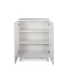 Vynxaria Modern Wood Base Shoe Cabinet, Elegant Design, Ample Storage, Natural Finish - 3 of 4