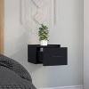 NicBex Floating Nightstand,End Table,Side Table Wall-Mounted Single Drawer with Handle for Bedroom,Living Room - 2 of 4