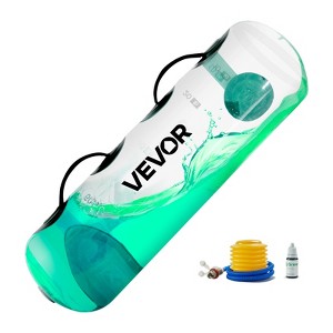 VEVOR Water Weights Aqua Bag, Large Aqua Bags for Workout, 50 lbs Adjustable Portable Stability Fitness & Full Body Exercise Equipment, Clear - 1 of 4