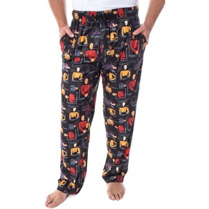 Star Trek The Next Generation Men's Allover Character Sleep Pajama Pants - 1 of 4
