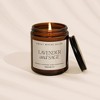 Sweet Water Decor Lavender and Sage 9oz Amber Jar Soy Candle - 2 of 3