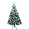 7ft Pre-Lit Premium Hinged Artificial Christmas Tree with Easy Setup, Realistic PE/PVC Branches, Full and Lifelike Holiday Decor - 2 of 4