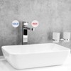 Unique Bargains Acrylic Self-Adhesive Decor Home Business Hot/Cold Water Label - 4 of 4