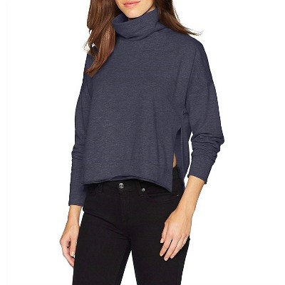 Women's Brushed Italian Loose Short Sweatshirt - three dots