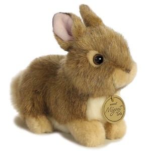 Aurora Small Baby Bunny Miyoni Tots Adorable Stuffed Animal Tan 7" - 1 of 3