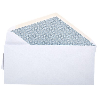 MyOfficeInnovations Gummed Security Tint #10 Envelope 4-1/8" x 9-1/2" White 500/BX 200519