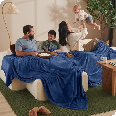 Microplush Fleece Bed Blanket by Bare Home