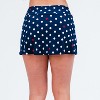 Calypsa Women's Chlorine Resistant High Waisted Mini Swim Skirt With Shorts - 2 of 4