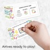 Big Dot of Happiness Wildflowers Bride - Boho Floral Bridal Shower and Wedding Party Game Scratch Off Cards - 22 Count - 2 of 4