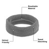 Unique Bargains Stretchy Cotton Blend Sweat Absorbing Sport Headband Wristband Gray 3 pcs - 3 of 4
