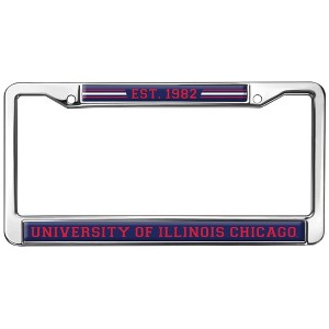UIC School Logo Full Size Standard License Plate Metal Frame - 1 of 4