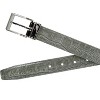 CTM Big & Tall Leather Croc Print Dress Belt with Clamp On Buckle - 4 of 4
