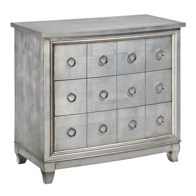 Medocino 3 Drawer Chest Silver - Treasure Trove Accents
