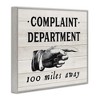 Stupell Industries Complaint Department 100 Miles Away, 14" x 11" - 3 of 4