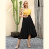 Maternity Dress High Waist Maternity Patchwork Long Skirt - 3 of 4