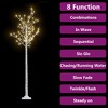 Christmas Tree White Plastic 5.9 ft Christmas Tree Other - 3 of 4