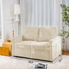 SKRAN Retractable 3 Seater Sofa, Easy To Assemble, Suitable For Living Rooms, Apartments And Flexible Sofas For Small Spaces,  Cream White Corduroy - 4 of 4