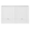 YOOCOZZ Queen Size Murphy Bed & Wall Bed with Bottom Drawer and Charging Ports - White - 2 of 4