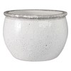 Modern Ceramic Planter and Flower Pot for Home Decor - Indoor or Outdoor Use - Minimalist Design That Elevates Any Room, Patio, or Garden - 9" White - 3 of 4