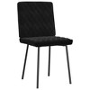 vidaXL Dining Chair Set of 2 Black - 3 of 4